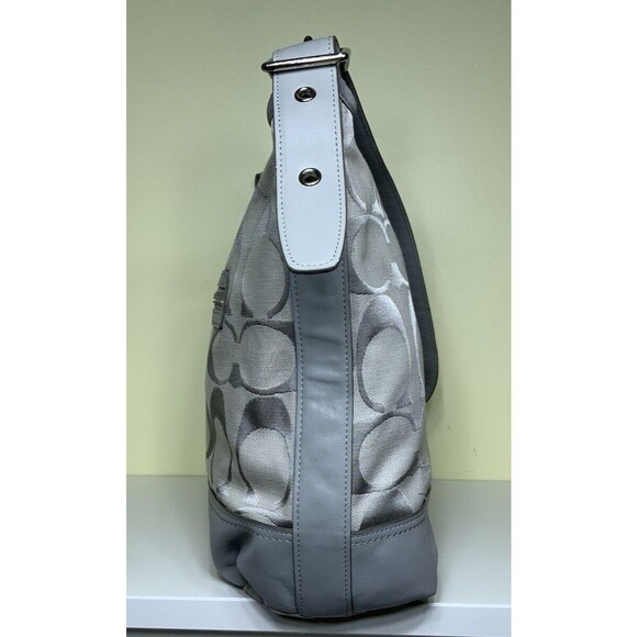 Coach Legacy Signature Crossbody Shoulder Bag Gray G1271-21149 - Picture 12 of 15